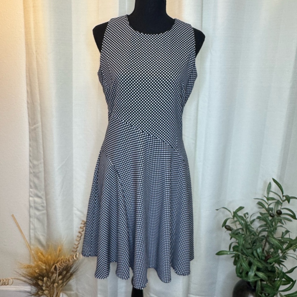 Elegant Black and White Women's Dress